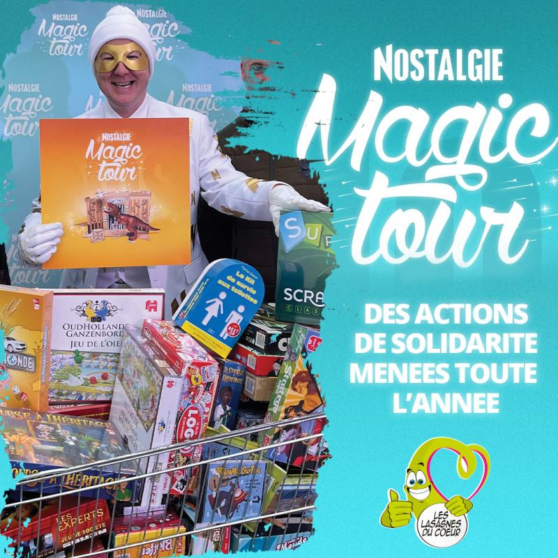 Les Lasagnes du Cœur s'associent au Nostalgie Magic Tour pour une distribution de cadeaux de Saint-Nicolas